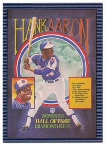 1986 Donruss #602 Hank Aaron Hall of Fame Diamond King fast neuwertig - Bild 1 von 2