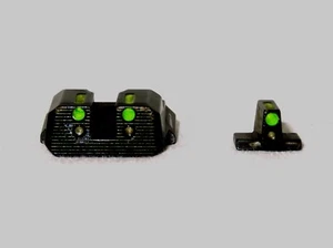 Trijicon H3 14 ~ Smith & Wesson Sight Set - Fiber Optic Green - Used - Picture 1 of 14