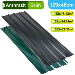 12/24/36x Profilblech Trapezblech Blech Metall Dachblech Dach Platten Stahlblech - Bild 1 von 10