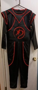 Ninja Kostüm Herren Einteiler, Größe L schwarz rot - Bild 1 von 12