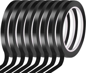 8 Rolls Chart Tape 6Mm 1/4" Whiteboard Tape Self-Adhesive Vinyl Tape for Pinstri - Picture 1 of 3