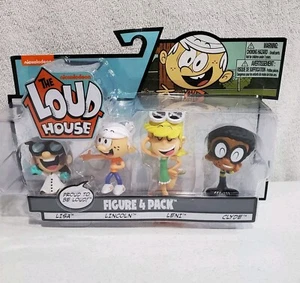 Nickelodeon Loud House Lisa, Lincoln, Leni & Clyde 3-Inch Figure 4-Pack HTF RARE - Picture 1 of 4