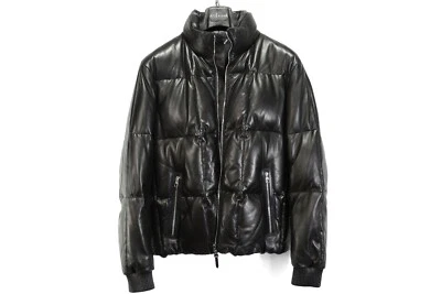 8500$ LOUIS VUITTON Puffer Men Leather Bomber Jacket AUTHENTIC UK52IT / 42US /L - Image 1 of 4