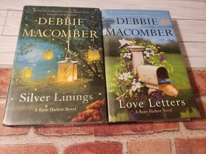 DEBBIE MACOMBER - LOT  2 HARDCOVER BOOKS - SILVER LININGS & LOVE LETTERS - Imagen 1 de 2