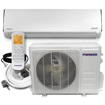PIONEER Diamante Ultra 12000 BTU 22 SEER Mini Split A/C Bomba de Calor 115V 16Ft Kit Foto 1 de 4