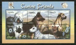 Uganda 2001 Yvert Hunde Nr. 2002 bis 2007 postfrisch ** postfrisch - Bild 1 von 1