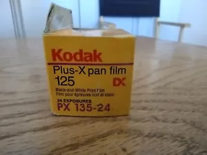 Kodak Plus-X pan 125 Film, 24 Exposures, Black & White Expired Film Sealed - Picture 1 of 5