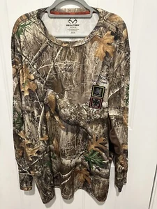 Camo Shirt Scent Control Long Sleeve Flex Fabric 3XL 54-56 Realtree NWT - Picture 1 of 7