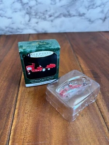 New* 1999 Hallmark Keepsake 1955 Murray Tractor & Trailer Mini Ornament 2"x0.25" - Picture 1 of 7