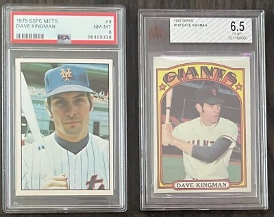 Dave Kingman High Graded Older Cards With Rookie - Image 1 of 4