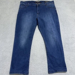 Jack of Spades High Roller Men Dark Blue Denim Stretch Jeans Straight Leg 42x34 - Picture 1 of 13