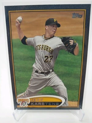 2012 Topps Jeff Karstens Black #ed 3/61 - Image 1 of 2