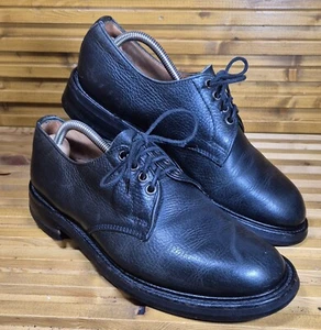 Mens Loake Bodmin Shoes Black Leather Size 7 Uk Check The Pics!! - Picture 1 of 17
