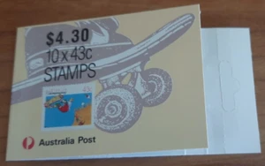 Folleto de estampillas de skateboarding 1990 reimpreso 3 koalas con pestaña y negro $4,30. - Imagen 1 de 3