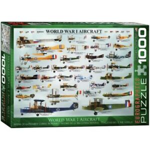 Eurographics World War 1 Aircraft 1000 Piece Educational Family Puzzle Game