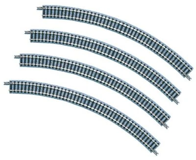 Tomix N Gauge 1851 Radius 45 Curve Track C280-45 (4 Pieces)  N scale  wTrack - Image 1 of 3