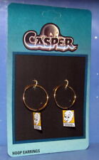 Casper The Friendly Ghost Hoop Earrings New On Card