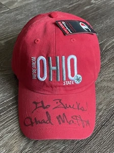 Thad Matta signierte Champion Mütze Ohio State Buckeyes Basketball Trainer Autogramm - Bild 1 von 8