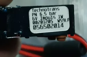 Technotrans 056502014;PN 6,5 bar;6V impulso 1W;00201205 W58LP - Foto 1 di 12