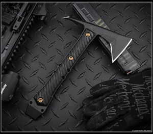 RMJ Tactical Dvalinn Tomahawk Graphite Black Nitro-V Blade Black G-10 w/Sheath - Picture 1 of 3