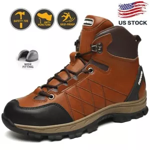 Zapatos de seguridad indestructibles para hombre con puntera de acero impermeables botas de trabajo senderismo al aire libre - Imagen 1 de 23