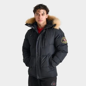 Zavetti Canada Oshawa 2.0 Mens Puffer Parka Jacket Black L NWT $175 - Picture 1 of 6