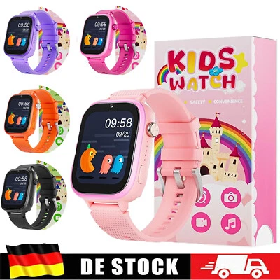 Kinder 4G Smartwatch mit Armbanduhr Phone Call GPS Ortungs Tracker SOS Kamera - Bild 1 von 4