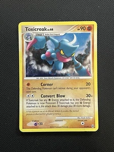 Toxicroak 11/99 Holo Raro Platino Arceus Pokemon Juego de Cartas Coleccionables MP - Imagen 1 de 2