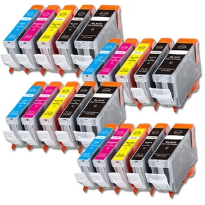 20 Pk Printer Ink With Chip for Canon PGI-5BK CLI-8 Pixma MP600 MP800 830 MX850 - Picture 1 of 1