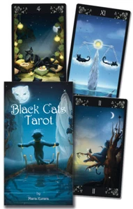Mazo de Tarot de Gatos Negros con Folleto - Lo Scarabeo Nuevo/Sellado - Auténtico - Imagen 1 de 1