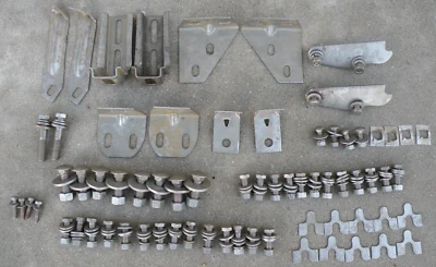 SOPORTES DE PARACHOQUES DELANTERO CADILLAC TUERCAS PERNOS ARANDELAS PLANAS REDONDAS 1965 65 OEM Foto 1 de 4