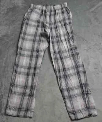 Donna Karan Ropa de Dormir Pantalones Para Mujer Pequeños Naranja Negro Cuadros Cintura Elástica Foto 1 de 4