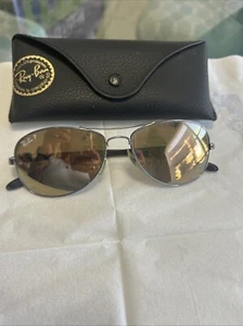 RAY-BAN AVIATOR RB8301 002 BLACK METAL EYEGLASSES FRAMES ITALY #1 - Picture 1 of 5