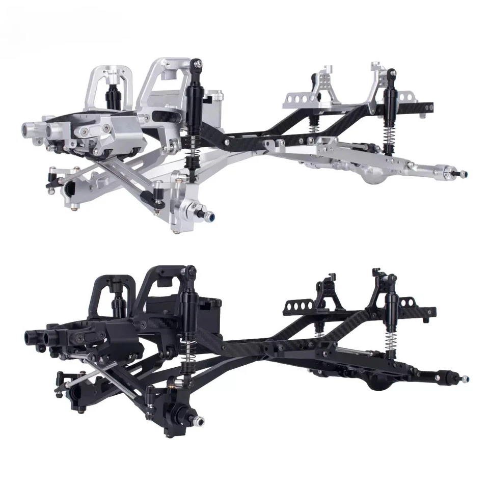 Twin I-Beam 2WD Pre-Runner Chassis Kit For 1/10 SCX10 I II III Pro TRX4 Parts - Image 1 of 4