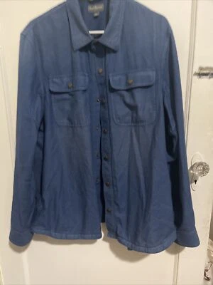 Vintage LL Bean Men's Outdoor Long Sleeve Snap Button Large Pockets - Image 1 of 4