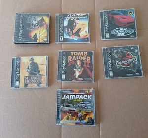 7 Sony PS1 Spiele Konvolut komplett in Hülle ungetestet guter Zustand  - Bild 1 von 17