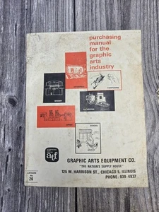 Purchasing Manual for the Graphic Arts Industry Graphic Arts Equipment Co 1962 - Afbeelding 1 van 15