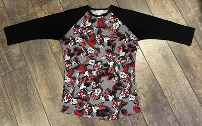 LuLaRoe Size XS NEW NWT Randy Baseball Raglan ⭐️DISNEY MINNIE MOUSE⭐️ - Image 1 of 2