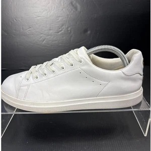 Tory Burch Size 9 M HOWELL White Leather Sneakers Womens Lace Up Shoes - Picture 1 of 10