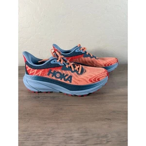 Zapato de Trail Running Hoka One Challenger ATR 7 Para Mujer Naranja Azul Talla 8 B Nuevo Sin Caja - Imagen 1 de 9