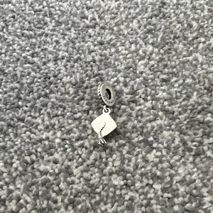 Genuine Pandora Bracelet Charm - Silver Graduation Cap Dangle Charm S925 ALE - Picture 1 of 1