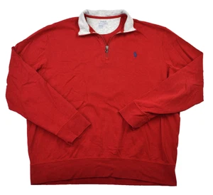 Polo Ralph Lauren Performance 1/4 Zip Pullover Lightweight Sweater Rot Herren L - Bild 1 von 10