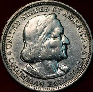 1893 Columbian Expo Silver Commemorative Half Dollar - Picture 1 of 2