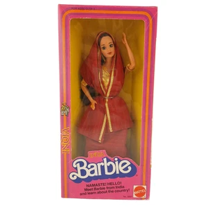 Vintage 1981 Barbie Dolls of the World India Barbie #3897 Mattel Rare New Open Box - Bild 1 von 8