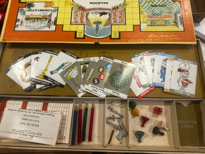 Vintage 1963 Original CLUE Detective Board Game Parker Brothers COMPLETE Set - Image 1 of 4