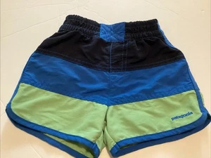 Patagonia Boys Size 2 Swim Shorts Blue Green - Picture 1 of 3