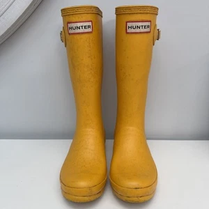 Stivali Welly gialli Hunter Kids Wellies taglia UK 13 EU 32 Wellys - Foto 1 di 15