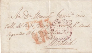 Spain 1852 cover from Tarancon (Cuenca) to Madrid (2893) - Picture 1 of 1