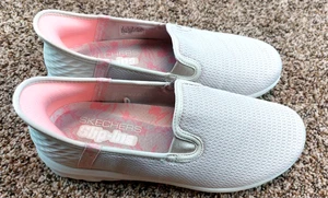 Skechers Damen Gr. 9 EW Hands Free Slipper Schwarz Sneaker Halbschuh Taupe - Bild 1 von 10