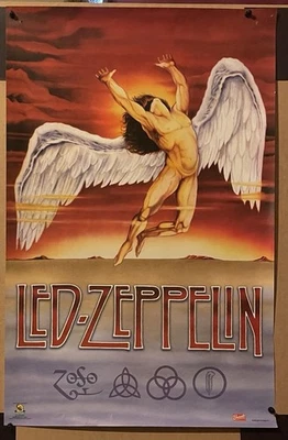 LED ZEPPELIN Icarus Poster Bravado Swan Song Iconic Classic Rock Band Wall Art - Image 1 of 4